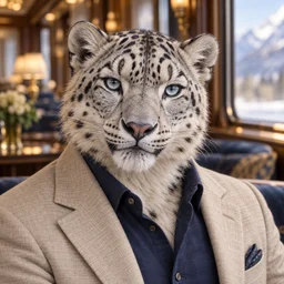 Animal avatar: snow leopard